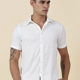 Thomas Scott Men Classic Slim Fit Opaque Printed Casual Shirt-picture-41
