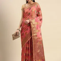 Mitera Ethnic Motifs Zari Woven Kanjeevaram Saree-picture-37