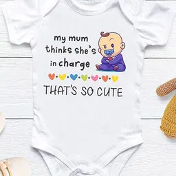 Lillypupp Infants ThatS So Cute Printed Cotton Bodysuit-picture-36