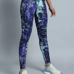 CULT Women Navy Printed Train All Day COMFlex Tights image 2