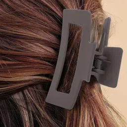 DailyObjects Set of 5 Women Matt Finished Rectangular Hair Clutchers Claw Clips image 5