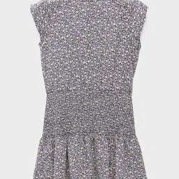 Mango Kids Girls Floral Print A-Line Mini Dress-picture-44