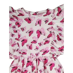 SILK SPARROW Animal Print Fit & Flare Dress image 2