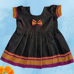 Mom and Me Black Cotton Dresses-image-44