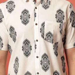 Mast & Harbour Men Classic Printed Casual Shirt image 3