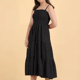 FIXOCRA Crepe Fit & Flare Midi Dress image 4