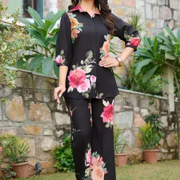 Moda Rapido Printed Top With Trousers Co-Ords image 4