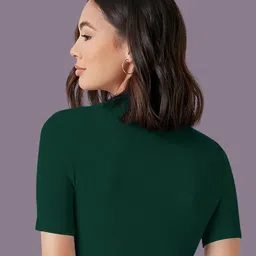 dream beauty fashion Dream Beauty Women High Neck Fitted Top image 3