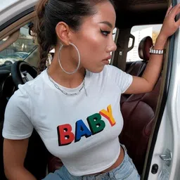 sollobell Print Cotton Tank Crop Top image 2