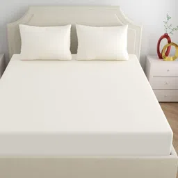 Aura Off White 300 TC King Bedsheet Set1.52 m x 2.28 m-picture-26