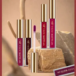 VOZO Set Of 4 Velvety Smooth Matte Liquid Lipstick 4ml Each- 102- 103-104- 201 image 1