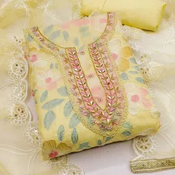 Maroosh Embellished Organza Unstitched Dress Material-picture-22