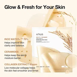 Anua Rice 70 Glow Collagen Mask - 38 g image 3