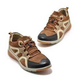 Woodland Men Colourblocked Suede Sneakers-image-74
