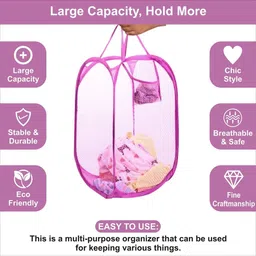 G-KING Pink Foldable Laundry Bag image 4