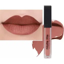 BLUSHIS Matte Finish Water-Proof Liquid Lipstick - 8 ml - Coffee Brown-picture-23