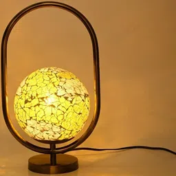 1ST TIME Yellow Glass Cylinder Table Lamps image 2