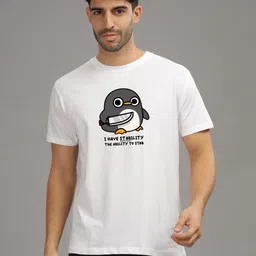 INDISSH Men Graphic Printed Round Neck Cotton T-shirt-picture-3