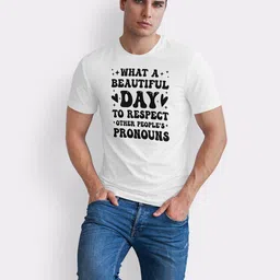 Seekbuylove Men Typography Printed Bio Finish T-shirt image 2
