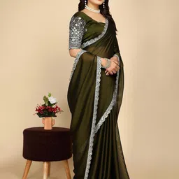 K 5 Fashion Embroidered Pure Chiffon Saree-picture-24