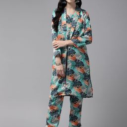 BAESD Printed Top & Trousers With Shrug Co-Ords-picture-35