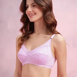 DressBerry Floral Self-Design Medium Coverage Non-Padded Everyday Lace Bra FSN12C image 5