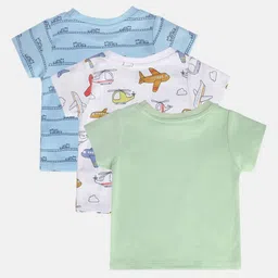 MINI KLUB Boys Floral 3 Printed Applique T-shirt image 2