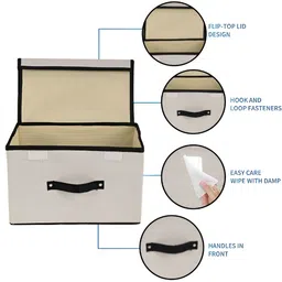 RUBOXA White & Black 4 Pieces Drawer Organiser image 5
