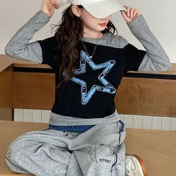 LULU & SKY Girls Printed T-shirt with Trousers image 5