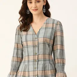 sollobell Women Colourblocked Bishop Sleeves Shirt Style Top-picture-20