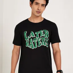 People Men Typography Pockets Slim Fit T-shirt-picture-22