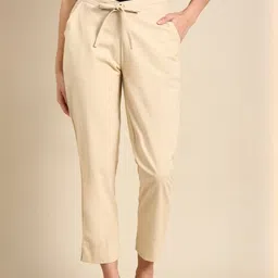 Punnu Women Peg Leg Trousers-image-0