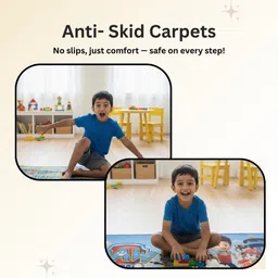 Athom Living Kids Green and Blue Paw Patrol Anti-Skid Nylon Runner Carpet image 2