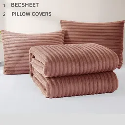 THE WHITE MOSS Rose 300 TC Queen Bedsheet with 2 Pillow Covers image 2