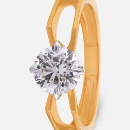 Crash.Club By CKC 18KT Gold 1.03 Carat Diamond Studded Ring - 2.68 g image 3