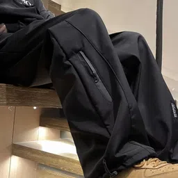 StyleCast x Revolte Men Solid Mid-Rise Regular Fit Trousers image 2