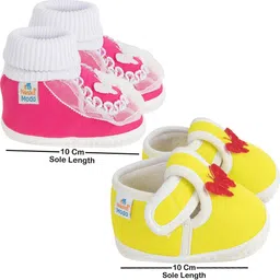 NESKA MODA Pink Cotton Booties image 4