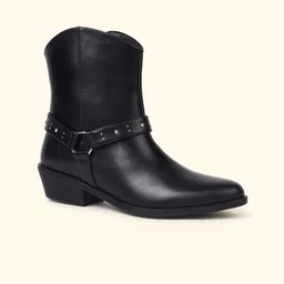 yoho Women Mid-Top Pointed Toe Wedge Chelsea Boots-image-31