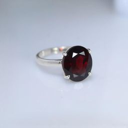 GenZcomplex Brass Garnet Finger Ring-picture-9