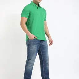 Tommy Hilfiger Men Solid Polo Collar Cotton T-shirt image 5
