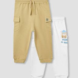 Juniors by Babyshop Boys Pack Of 2 Regular Fit Mid-Rise Joggers Track Pant-picture-26
