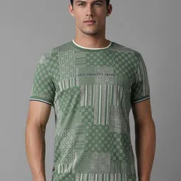 Louis Philippe Jeans Men Printed Slim Fit T-shirt image 1