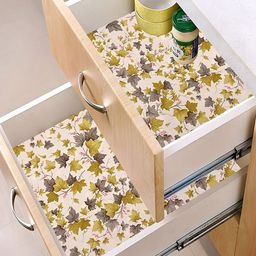 Kuber Industries Cream-Coloured 2 Pieces Printed Shelf Liner-picture-18