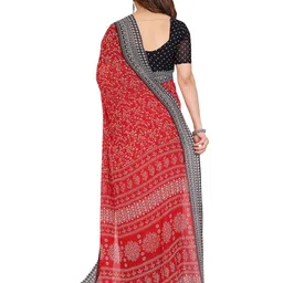 Moda Rapido Paisley Printed Saree With Unstitched Blouse image 2