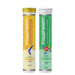 Fixuphealth Calcium 500mg Effervescent- 20 Tablet & Multivitamin Multiminerals- 20Tablet-image-7