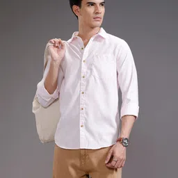 WROGN Slim Fit Spread Collar Cotton Casual Shirt image 1