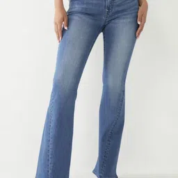 True Religion Women Washed Flare Fit Mid-Rise Jeans-picture-27