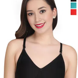 Liigne Pack Of 3 Non Padded Non-Wired Full Coverage Bra-image-75