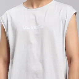 DEVEINS Printed Pure Cotton Gym Innerwear Vest DV-LAYERING-GV-GRAY image 3