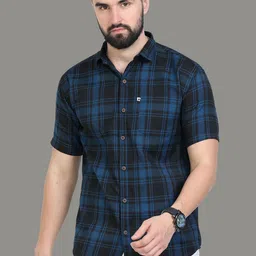 ALLWIN PAUL Men Classic Micro Checks Opaque Checked Casual Shirt-picture-24